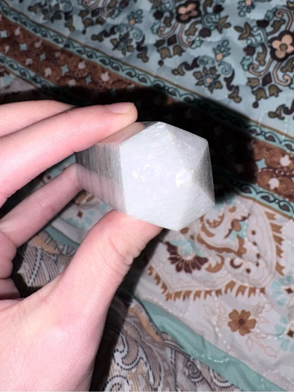 White Quartz Point Crystal Tower